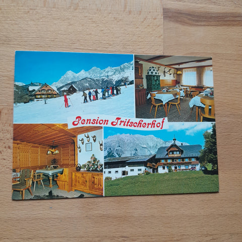 AK Ramsau am Dachstein. Tritscherhof Familie Siegmung Bachler.