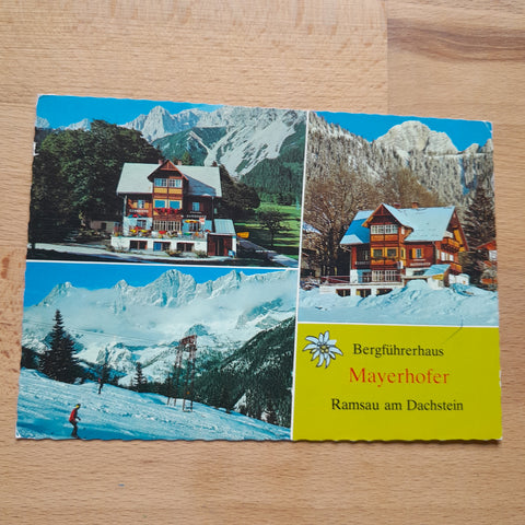AK Ramsau am Dachstein 44. Pension Bergführerhaus Mayerhofer.