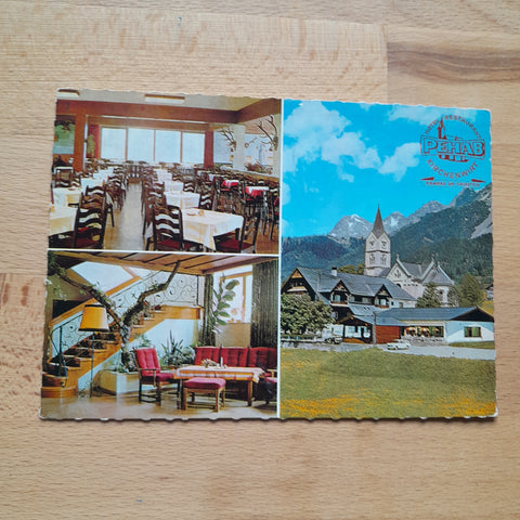 AK Ramsau-Dachstein. Hotel-Restaurant Pehab Kirchenwirt M. u. Th. Prugger.