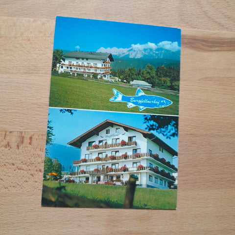 AK Schladming. Gasthof Pension Burgfellnerhof.. Inh. Familie Fischbacher.