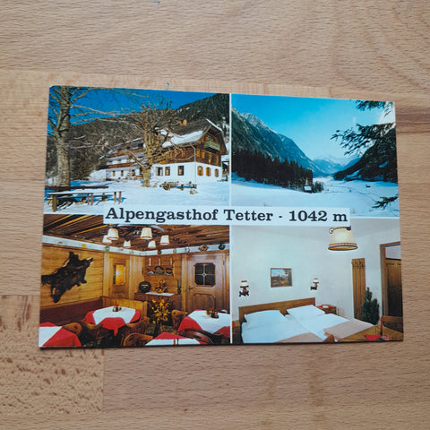 AK Schladming. Untertal 24. Alpengasthof Tetter. Besitzer: H. u. J. Meißnitzer.