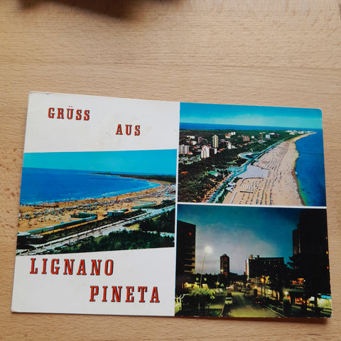 AK Gruss aus Lignano Pineta.
