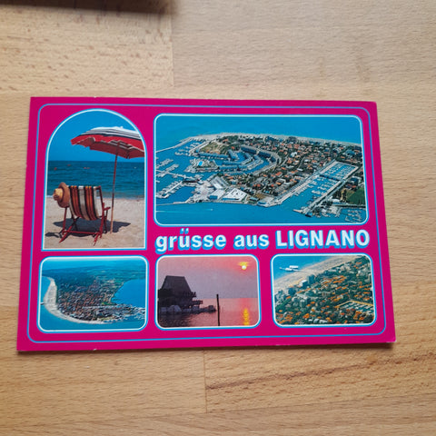 AK Grüsse aus Lignano.