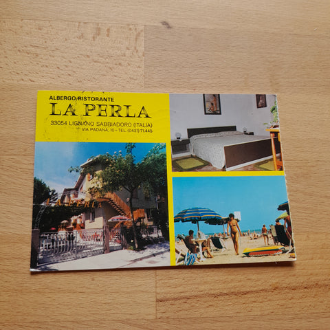 AK Lignano Sabbiadoro. Albergo Ristorante La Perla. Via Padana 10.