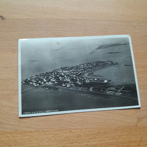 AK Grado. Vista dall'aeroplano.
