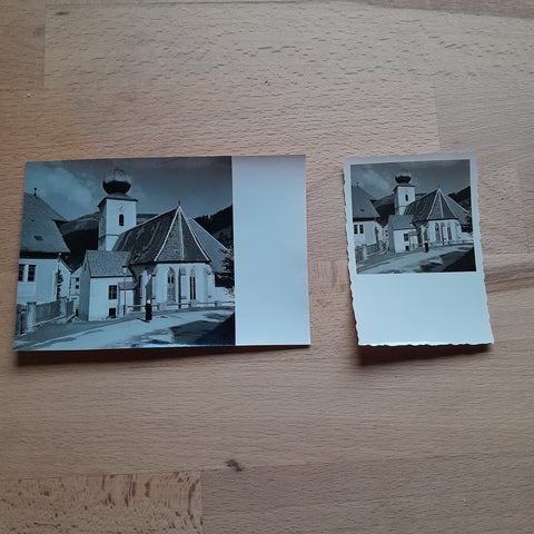 AK+Foto Breitenau am Hochlantsch. Filialkirche. St. Jakob.