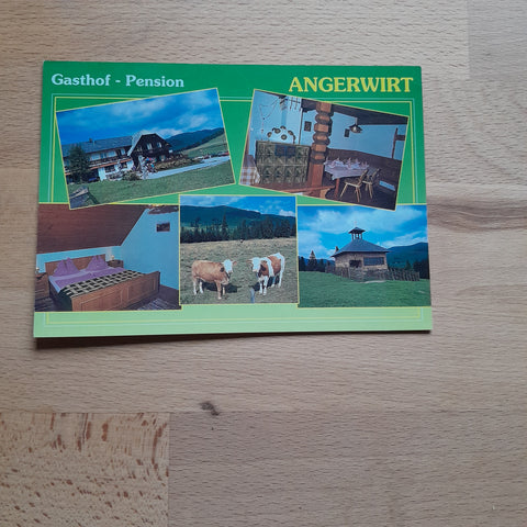 AK Fladnitz an der Teichalm. Alpengasthof Pension Angerwirt - Familie Windisch.