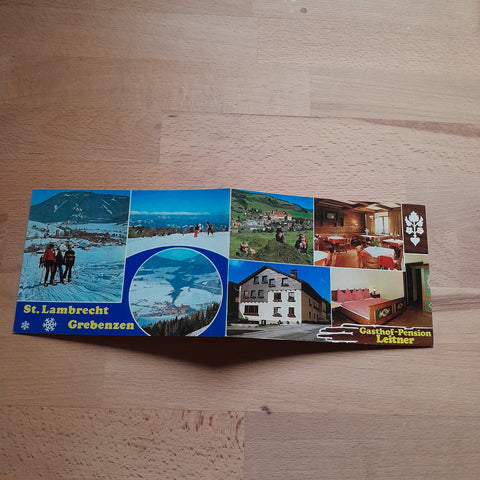 Doppel-AK St. Lambrecht Grebenzen Gasthof Pension Leitner.