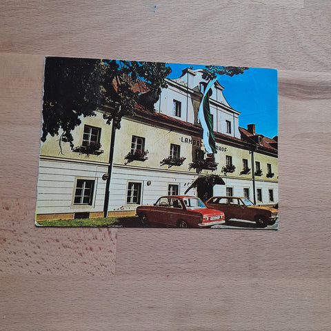 AK St. Lambrecht. Stiftsgasthof Pension Lambrechterhof Pächter: Karl Mathe. (Fragment)