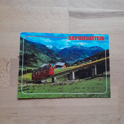 AK Bad Hofgastein. Bergbahn auf den Kitzstein.