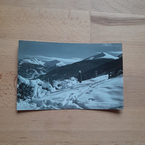 AK Bad Hofgastein. Blick vom Alpengasthaus Bärstein.