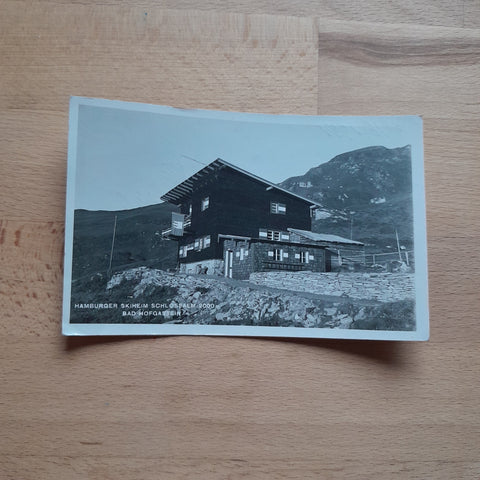AK Bad Hofgastein. Schloßalm. Hamburger Skiheim. (1954)