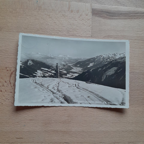 AK Plattenkogelgipfel gegen das Salzachtal.