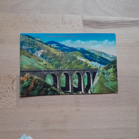 AK Tauernbahn. Hundsdorfer-Viadukt.