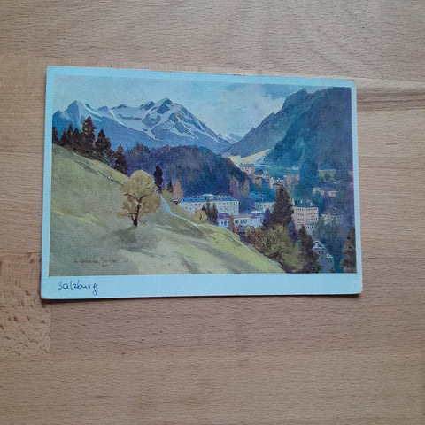 AK Badgastein. Blick oberhalb der Kaiserpromenade.