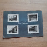4 Kleine Fotos auf Albumblatt Station Böckstein.