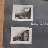 4 Kleine Fotos auf Albumblatt Station Böckstein.