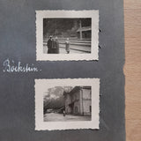 4 Kleine Fotos auf Albumblatt Station Böckstein.