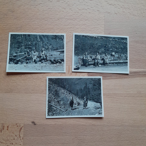 3 Kleine Fotos Böckstein Stollen. (1953)
