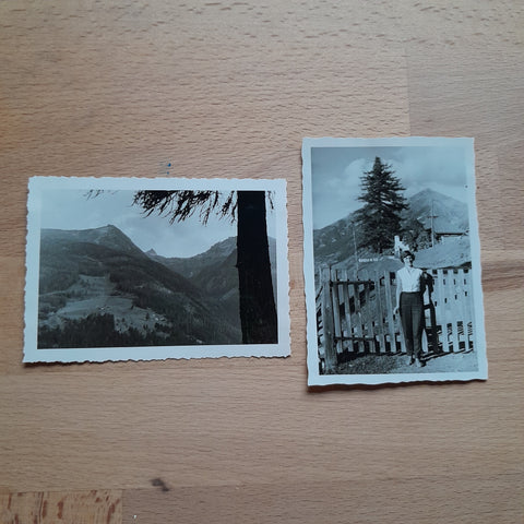 2 Kleine Fotos Windischgrätz Höhe Bad Gastein (1961)