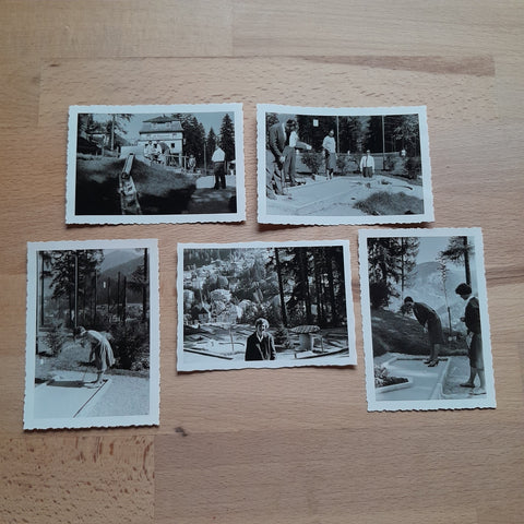 5 Kleine Fotos Bad Gastein Minigolf (1961)