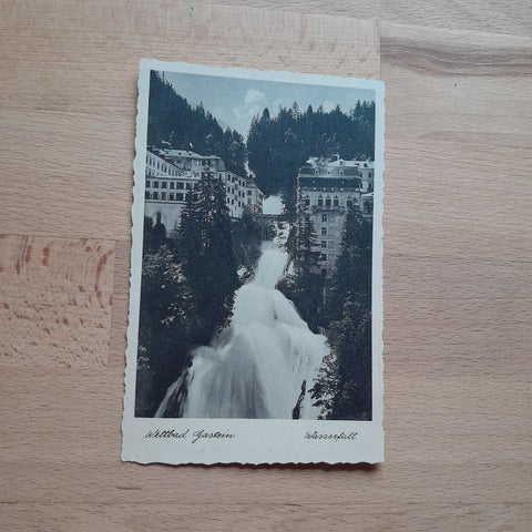 AK Weltbad Gastein. Wasserfall.