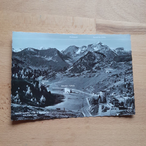 AK Obertauern mit Paßstraße.