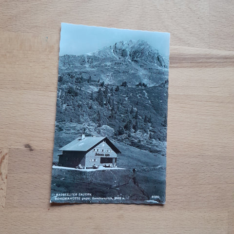 AK Radstädter Tauern. Bohemiahütte gegen Gamskarspitze.