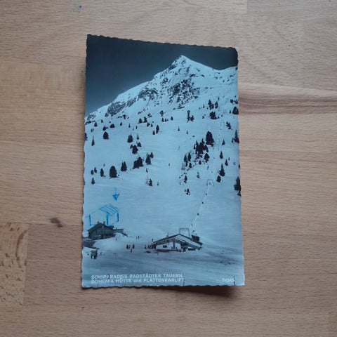 AK Schiparadies Radstädter Tauern. Bohemia Hütte und Plattenkarlift.