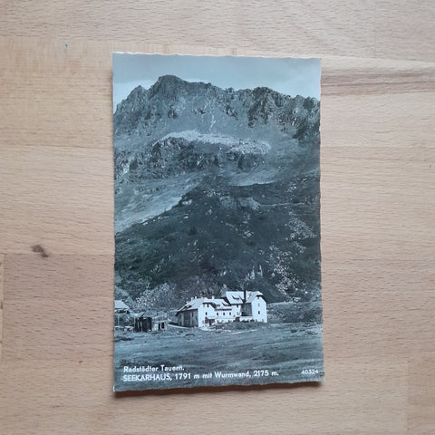 AK Radstädter Tauern Seekarhaus mit Wurmwand.