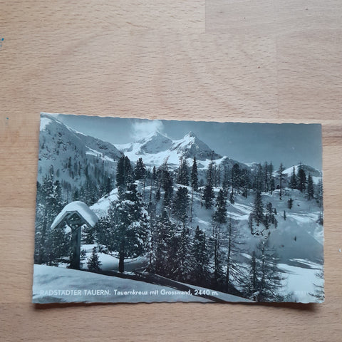 AK Radstädter Tauern. Tauernkreuz mit Grosswand.