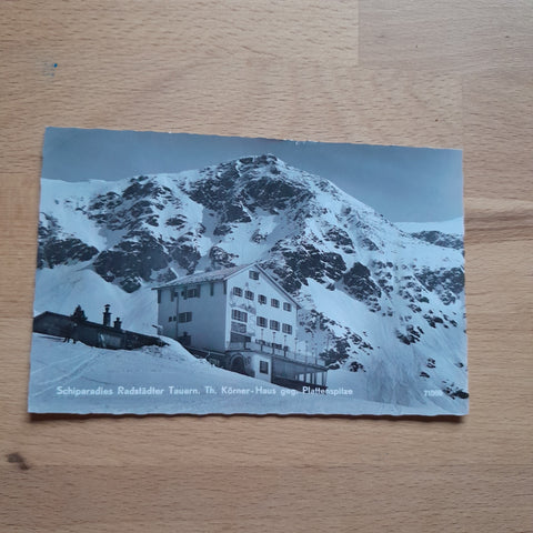 AK Skiparadies Radstädter Tauern. Th. Körner Haus.