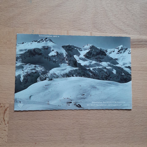 AK Skiparadies Radstädter Tauern mit Skilift Bergstation. Grünwaldkopf.