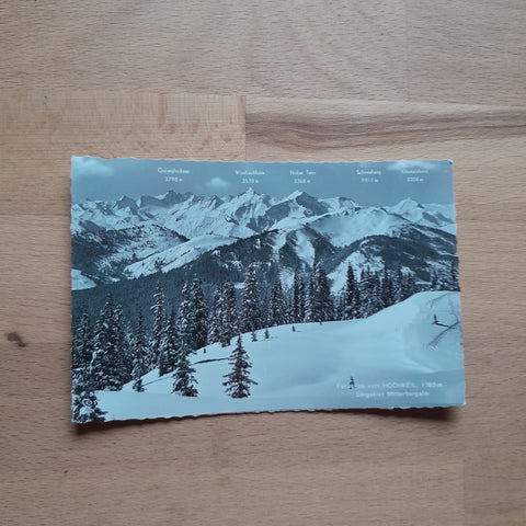 AK Fernblick vom Hochkeil. Skigebiet Mitterbergalm.