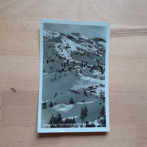 AK Skiroute vom Pleisslingkeil zur Südwienerhütte. (1934)