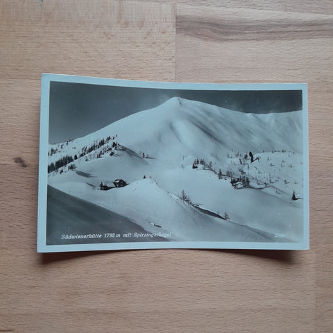 AK Südwienerhütte mit Spirzingerkogel. (1936)
