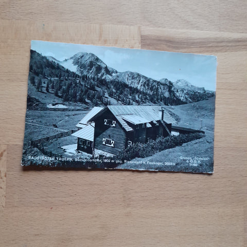 AK Radstädter Tauern. Südwienerhütte geg. Riesslwand u. Faulkogel.