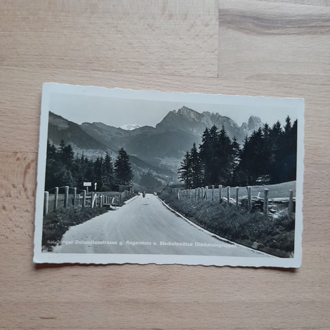 AK Salzburger Dolomitenstraße g. Angerstein u. Bischofsmütze (Dachsteingruppe) (1934)
