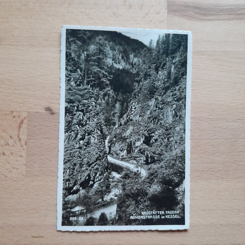 AK Radstädter Tauern. Römerstrasse im Kessel. (1939-40)