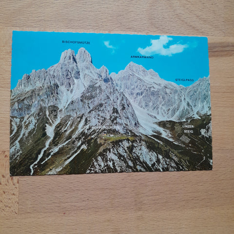 AK Hofpürglhütte mit Bischofsmütze.