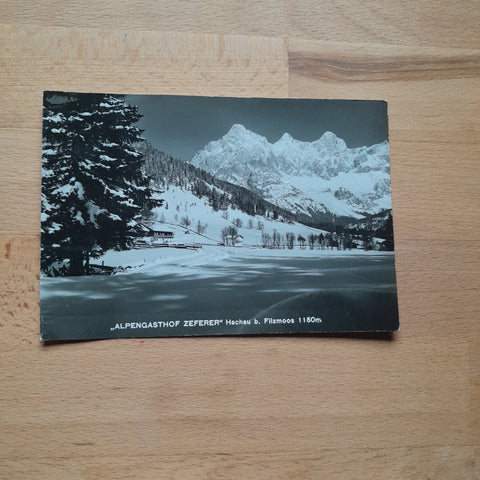 AK Hachau bei Filzmoos. Alpengasthof Zeferer.