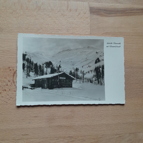 AK Schihütte Filzmoosalm mit Filzmooshörndl.