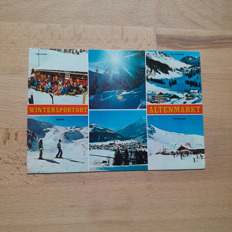 AK Wintersportort Altenmarkt.