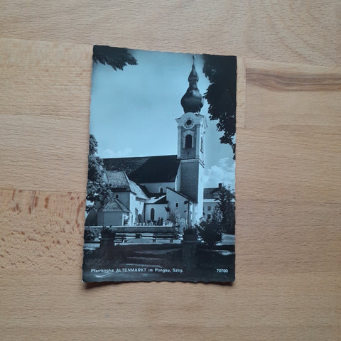 AK Pfarrkirche Altenmarkt im Pongau.