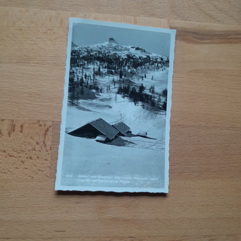 AK Abfahrt vom Gamskogel nach Oberzauch. Zauchtal.