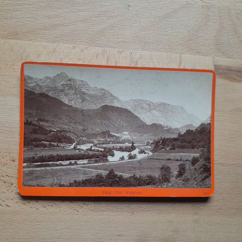 Hartkartonfoto Thal von Werfen.
