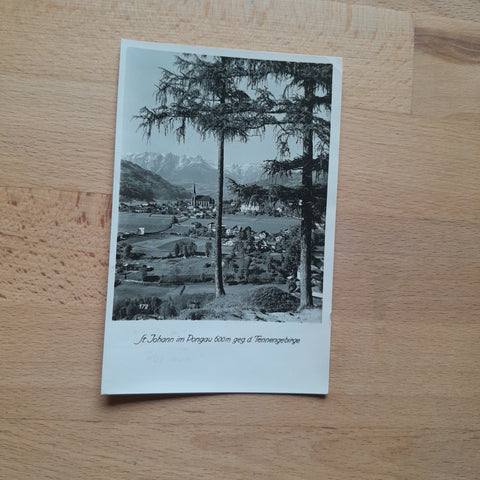 AK St. Johann im Pongau gegen das Tennengebirge.