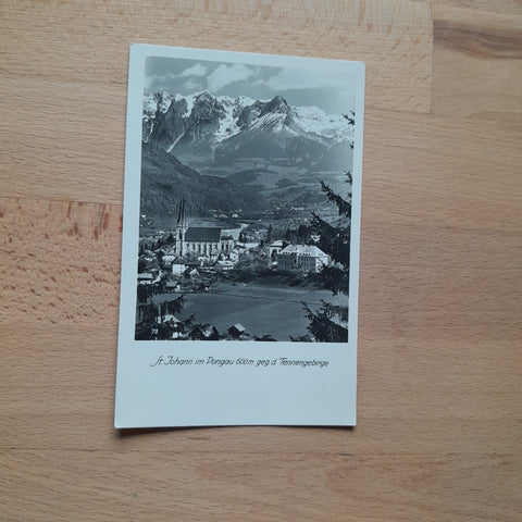 AK St. Johann im Pongau gegen das Tennengebirge.