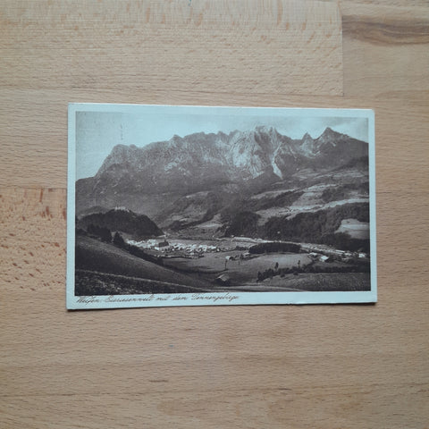 AK Werfen Eisriesenwelt mit dem Tennengebirge.