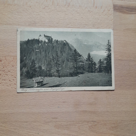 AK Burg Hohenwerfen und Hagengebirge.